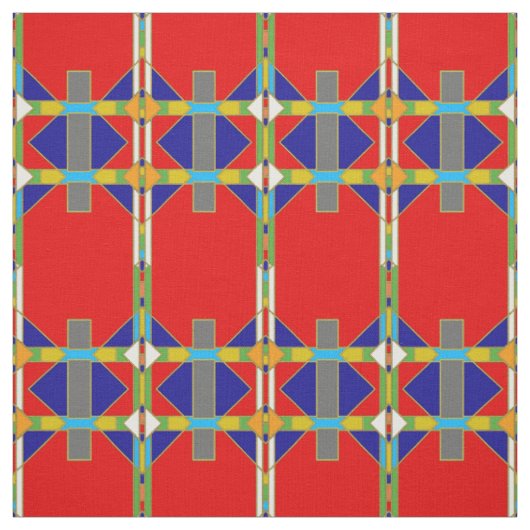 Inheemse Amerikaanse Stijl Gevormde Stof (Swatch)
