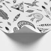 Inheemse Amerikaanse Symbolen Aangepaste achtergro Cadeaupapier (Hoek)