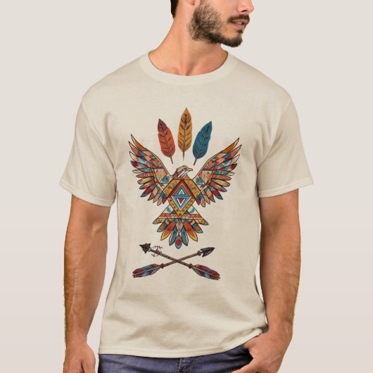 Inheemse Amerikaanse Thunderbird - Trots Inheems T-shirt (Voorkant)