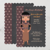 Inheemse Amerikaanse uitnodiging van de Indische B (Voorkant / Achterkant)