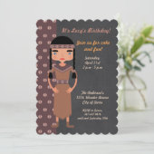 Inheemse Amerikaanse uitnodiging van de Indische B (Staand voorkant)