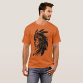 Inheemse Amerikaanse vrouw T-shirt (Voorkant volledig)