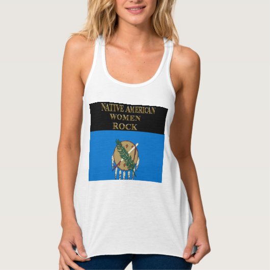 INHEEMSE AMERIKAANSE VROUWEN ROCK TANKTOP (Voorkant)