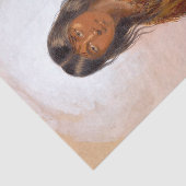 Inheemse Amerikaanse Waterverf Schilder Chinook In Tissuepapier (Detail)