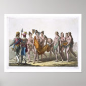 Inheemse Amerikaanse weduwen benaderen hun hoofd v Poster (Voorkant)