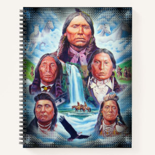 Inheemse Amerikanen Indiaanse Hoofdmannen College  Notitieboek