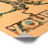 Inheemse Amerikanen Kokopelli - Dance Your Life 1 Poster (Hoek)