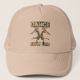 Inheemse Amerikanen Kokopelli - Dance Your Life 1 Trucker Pet