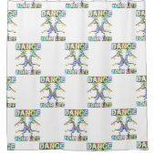 Inheemse Amerikanen Kokopelli - Dance Your Life 2 Douchegordijn (Voorkant)