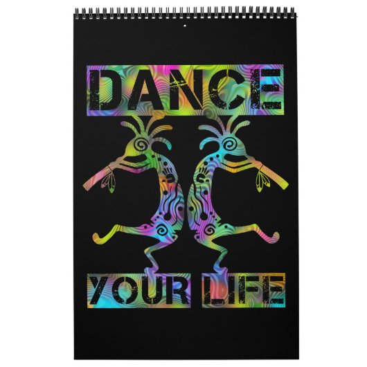 Inheemse Amerikanen Kokopelli - Dance Your Life 2 Kalender (Hoes)