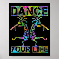 Inheemse Amerikanen Kokopelli - Dance Your Life 2
