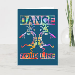 Inheemse Amerikanen Kokopelli - Dance Your Life 3 Kaart