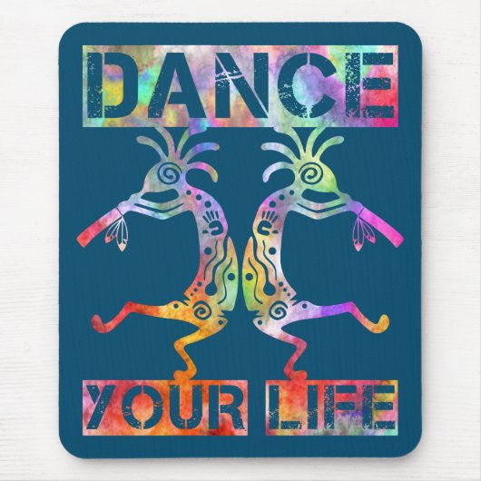 Inheemse Amerikanen Kokopelli - Dance Your Life 3 Muismat (Voorkant)