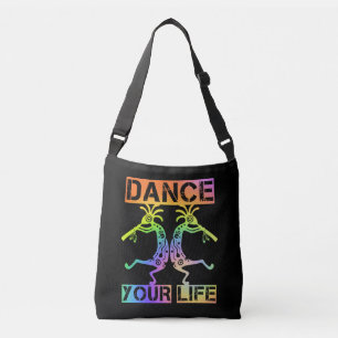 Inheemse Amerikanen Kokopelli - Dance Your Life 4 Crossbody Tas