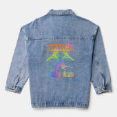 Inheemse Amerikanen Kokopelli - Dance Your Life 4 Denim Jacket (Achterkant)
