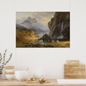 Inheemse Amerikanen Spear Gevist Poster (Keuken)