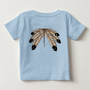Inheemse baby shirt Inheemse natuur kunst baby shi