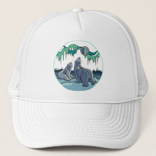 Inheemse Beer Petten Petten Tribale Native Art Pet
