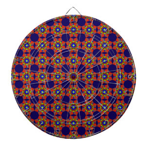 Inheemse blauwe diamanten dartbord