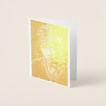 Inheemse Boy American Gold Foil Note Card