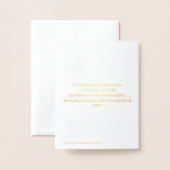 Inheemse Boy American Gold Foil Note Card Folie Kaarten (Met envelop)