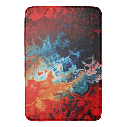 Inheemse brand fractal badmat (Voorkant Verticaal)