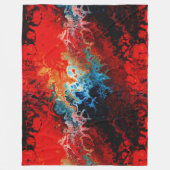 Inheemse brand fractal fleece deken (Voorkant)