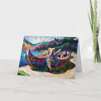Inheemse Canadese Emily Carr Painting War Canoes Kaart