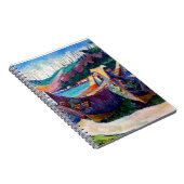 Inheemse Canadese Emily Carr Painting War Canoes Notitieboek (Rechterzijde)