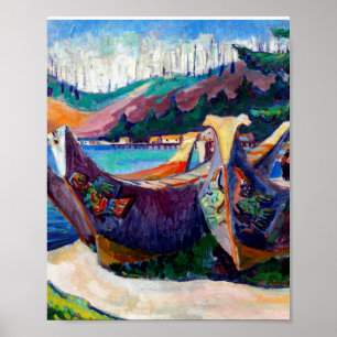 Inheemse Canadese Emily Carr Painting War Canoes Poster