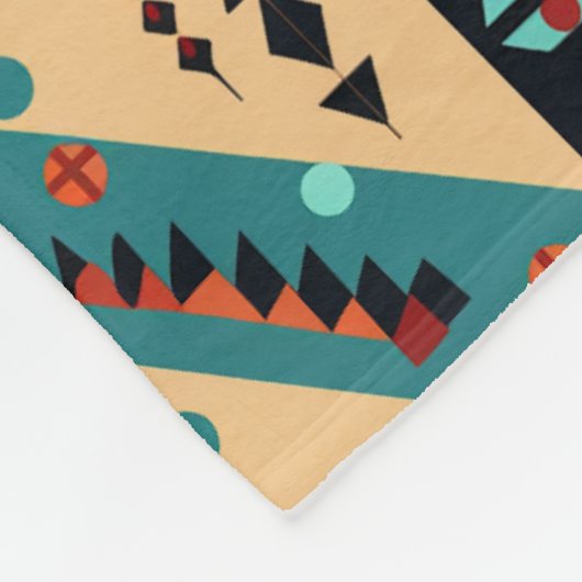 Inheemse Cherokee Nation Fleece Deken (Hoek)