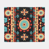 Inheemse Cherokee Nation Fleece Deken (Voorkant (Horizontaal))