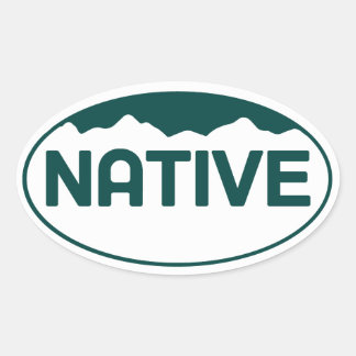 Inheemse Colorado Ovale Sticker
