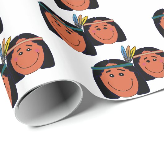 Inheemse Dag van de Mensen Cadeaupapier (Rol Hoek)