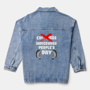 Inheemse Dag van de Mensen Niet Columbus Dag Inhee Denim Jacket