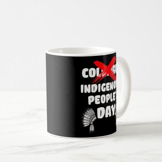 Inheemse Dag van de Mensen Niet Columbus Dag Inhee Koffiemok (Voorkant rechts)