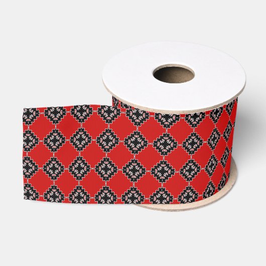 Inheemse etnische patronen grosgrain lint (Spoel)