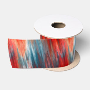 Inheemse Fire Turquoise en rood Satijnen Lint