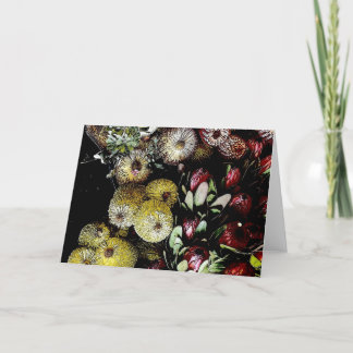 inheemse flessenborstel feestdagen kaart