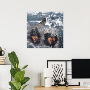 Inheemse Geest in Alaska Poster