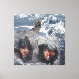 Inheemse Geest van Alaska Canvas Afdruk