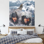 Inheemse Geest van Alaska Canvas Afdruk (Insitu (Slaapkamer))