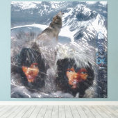 Inheemse Geest van Alaska Canvas Afdruk (Insitu (Houten vloer))