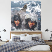 Inheemse Geest van Alaska Canvas Afdruk (Insitu (Slaapkamer))