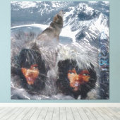 Inheemse Geest van Alaska Canvas Afdruk (Insitu (Houten vloer))