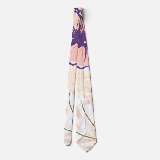 Inheemse goudbossen bloemen stropdas (Achterkant)