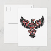 Inheemse Haida in het noordwesten van de Stille Oc Feestdagenkaart (Voorkant / Achterkant)