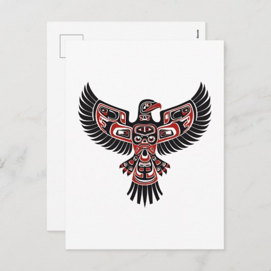 Inheemse Haida in het noordwesten van de Stille Oc Feestdagenkaart (Voorkant / Achterkant)