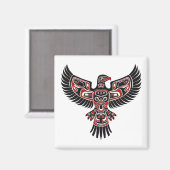 Inheemse Haida in het noordwesten van de Stille Oc Magneet (Voorkant / Achterkant)