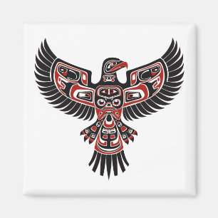 Inheemse Haida in het noordwesten van de Stille Oc Magneet